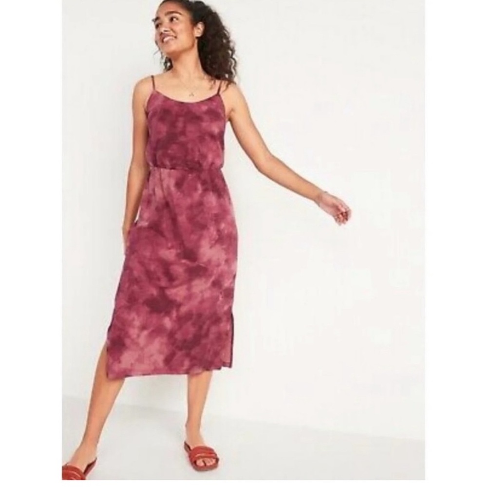 Old navy size small long maxi dress tie die